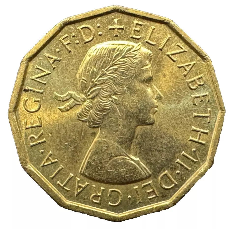 Three Pence 3D "Thrupenny Bit" Coin