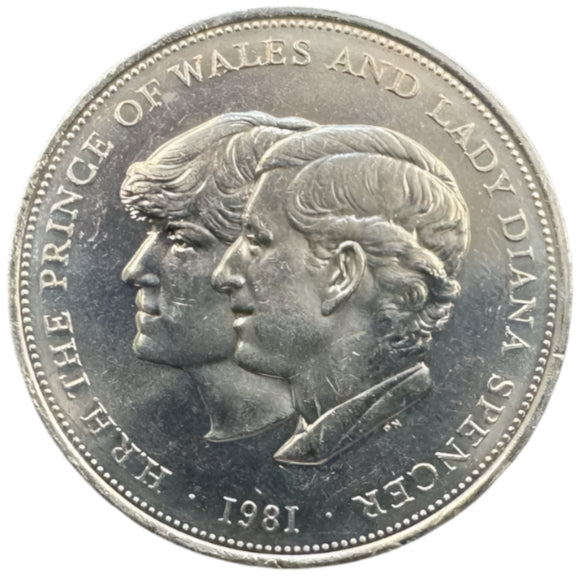 Royal Wedding (Charles and Diana) 25 New Pence Coin 1981