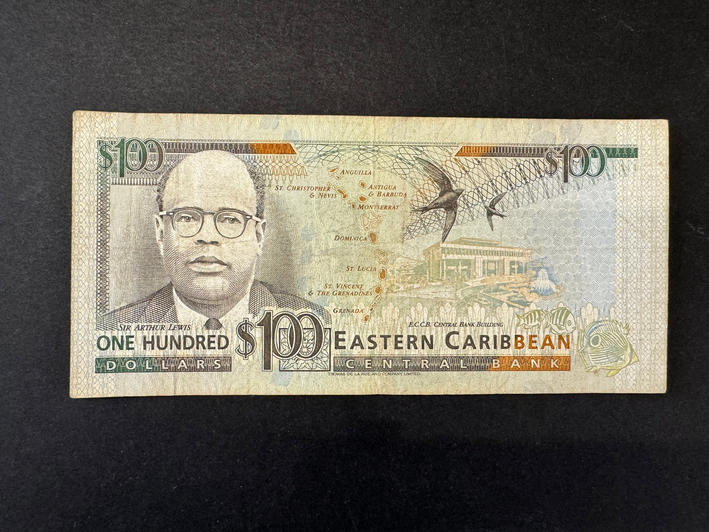 Very Rare Eastern Caribbean $50 & $100 Banknotes (Issued 1993)