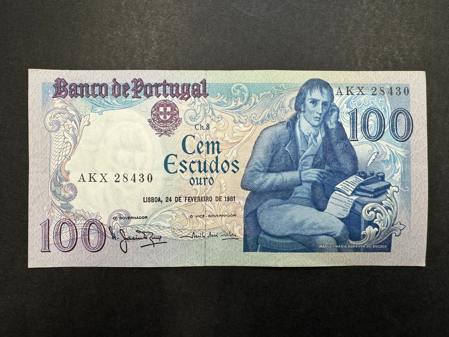 Banco De Portugal Escudos Banknote Set From Portugal (Issued between 1978 & 1981)