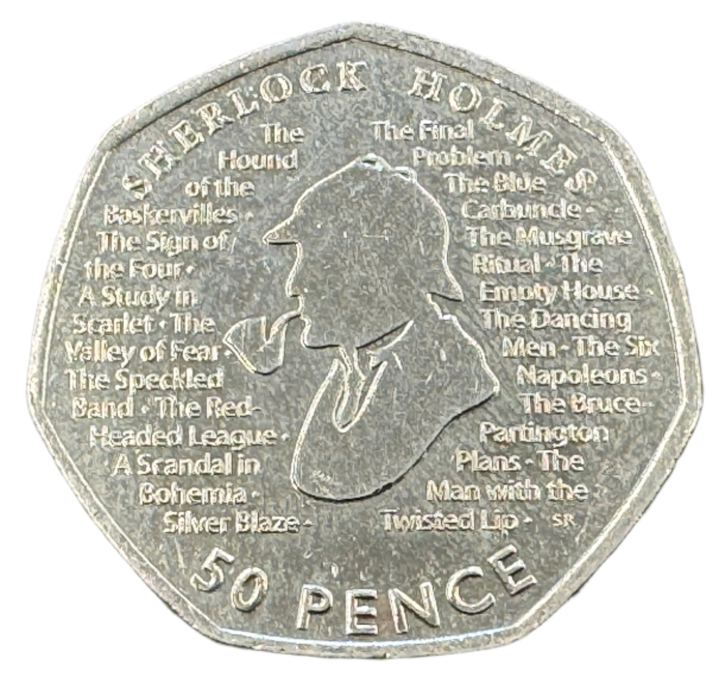 UK Sherlock Holmes 50p Coin 2019
