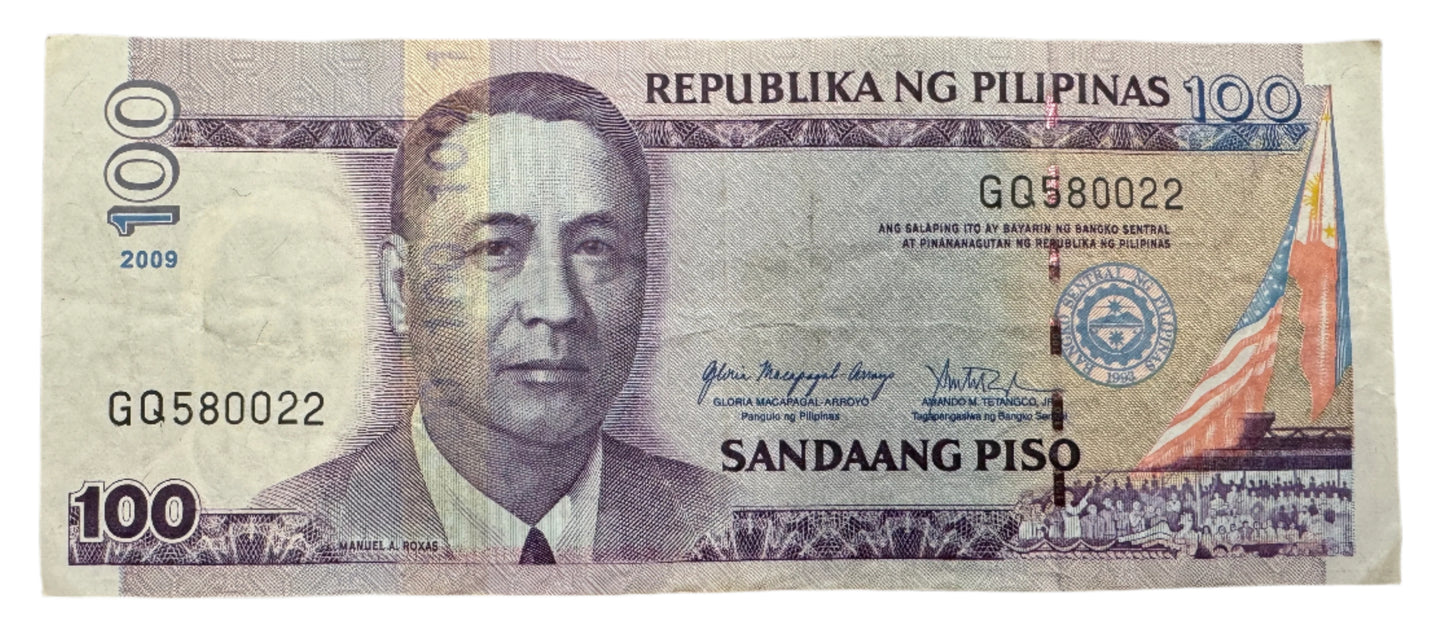 Philippines 100 Piso Vintage Banknote 2001-2013