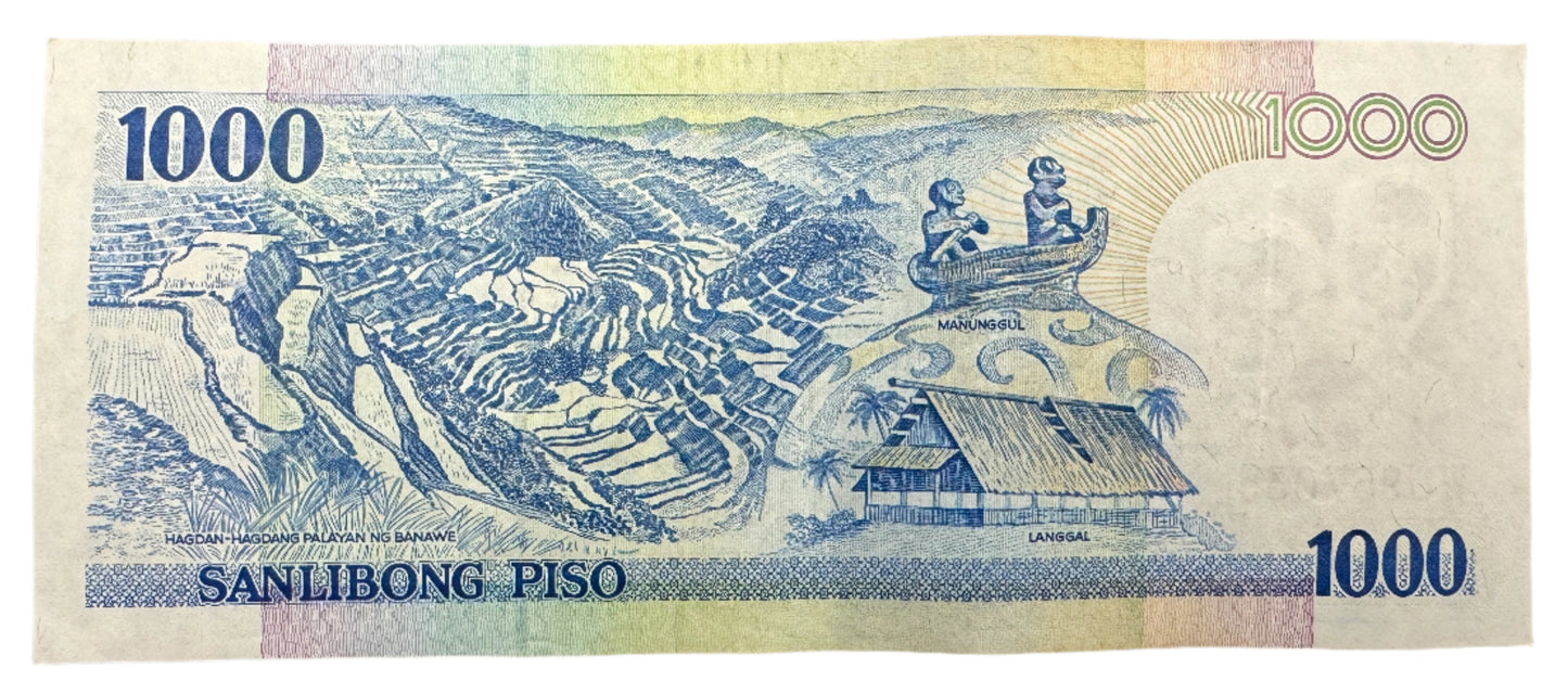 Philippines 1,000 Piso Vintage Banknote 2001-2012