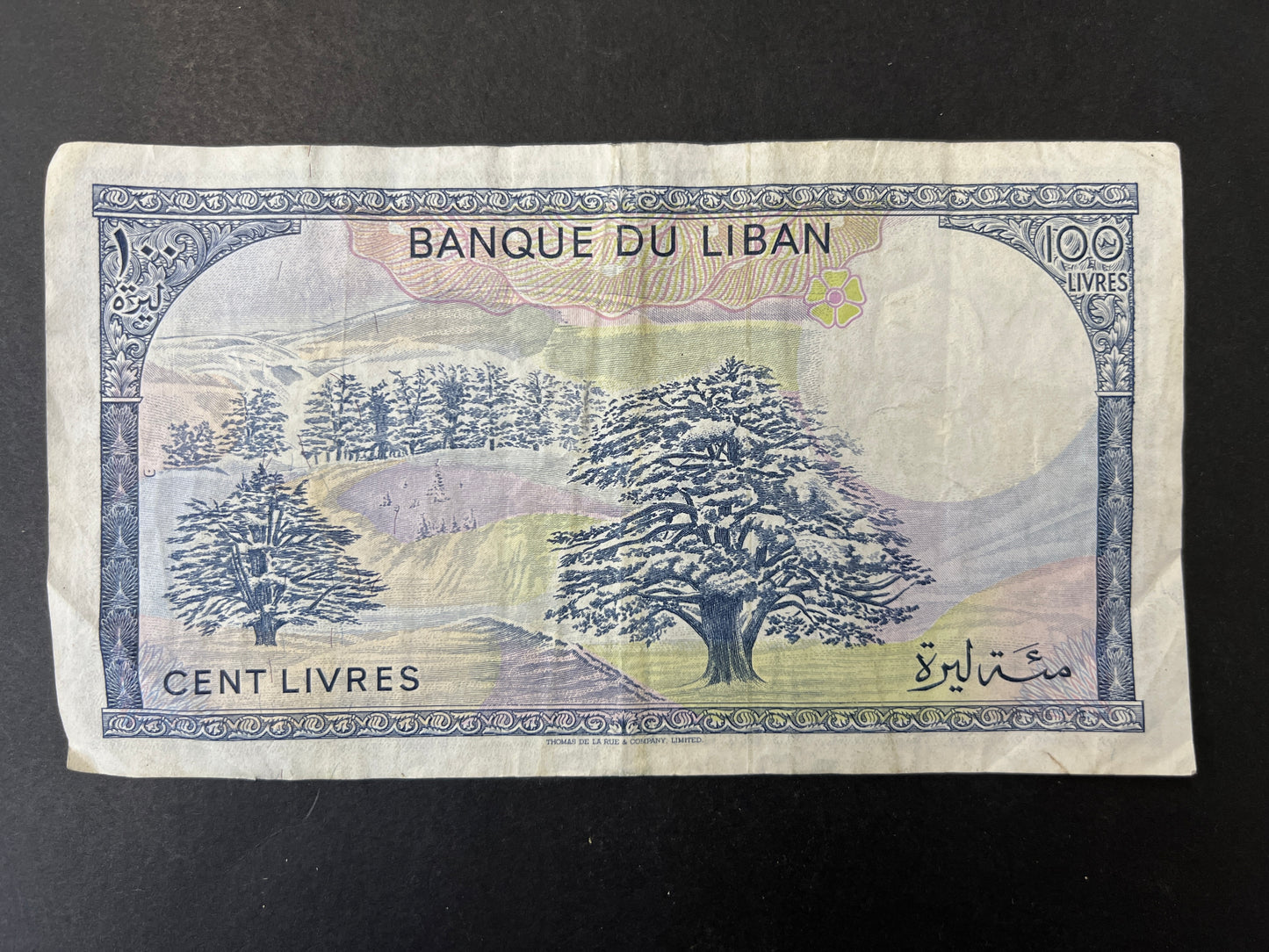 Lebanon 100 Livres Banknote (dated between 1964 - 1988) Very Collectable