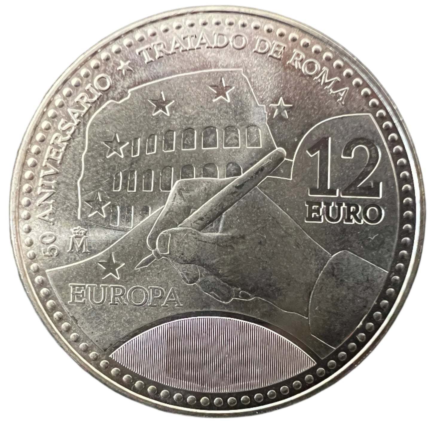 Spanish Silver Treaty of Rome Commemorative Coin