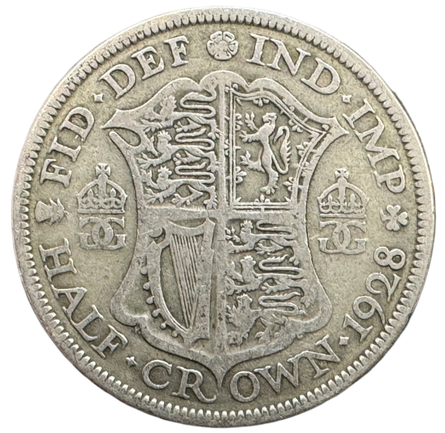 British Half Crown George V Silver Coin (1927-1936)