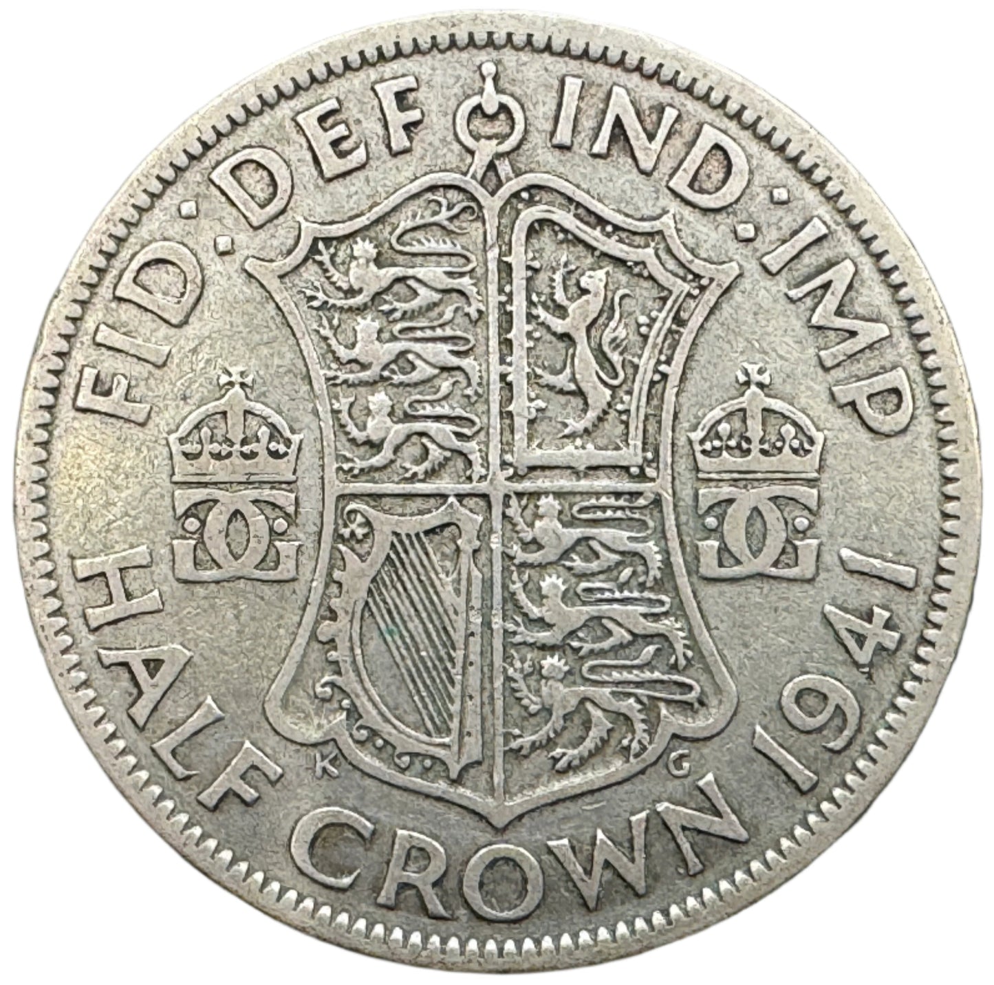 British Half Crown George VI Silver Coin (1937-1946)