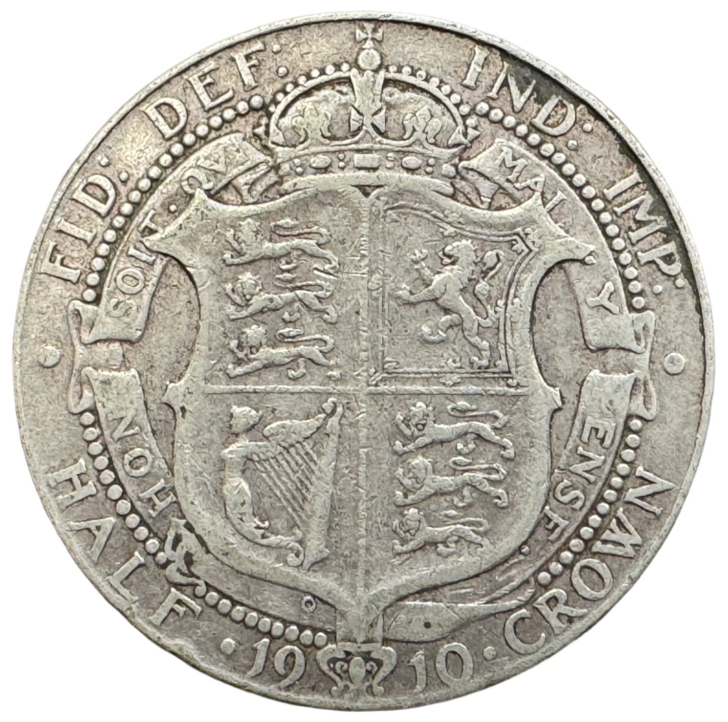 British Half Crown Edward VII Silver Coin (1902-1910)