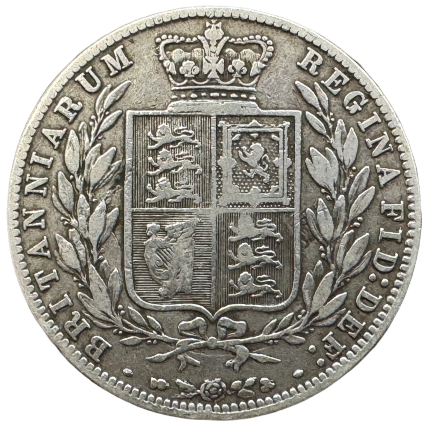 British Half Crown Victoria "Young Head" Silver Coin (1874-1887)