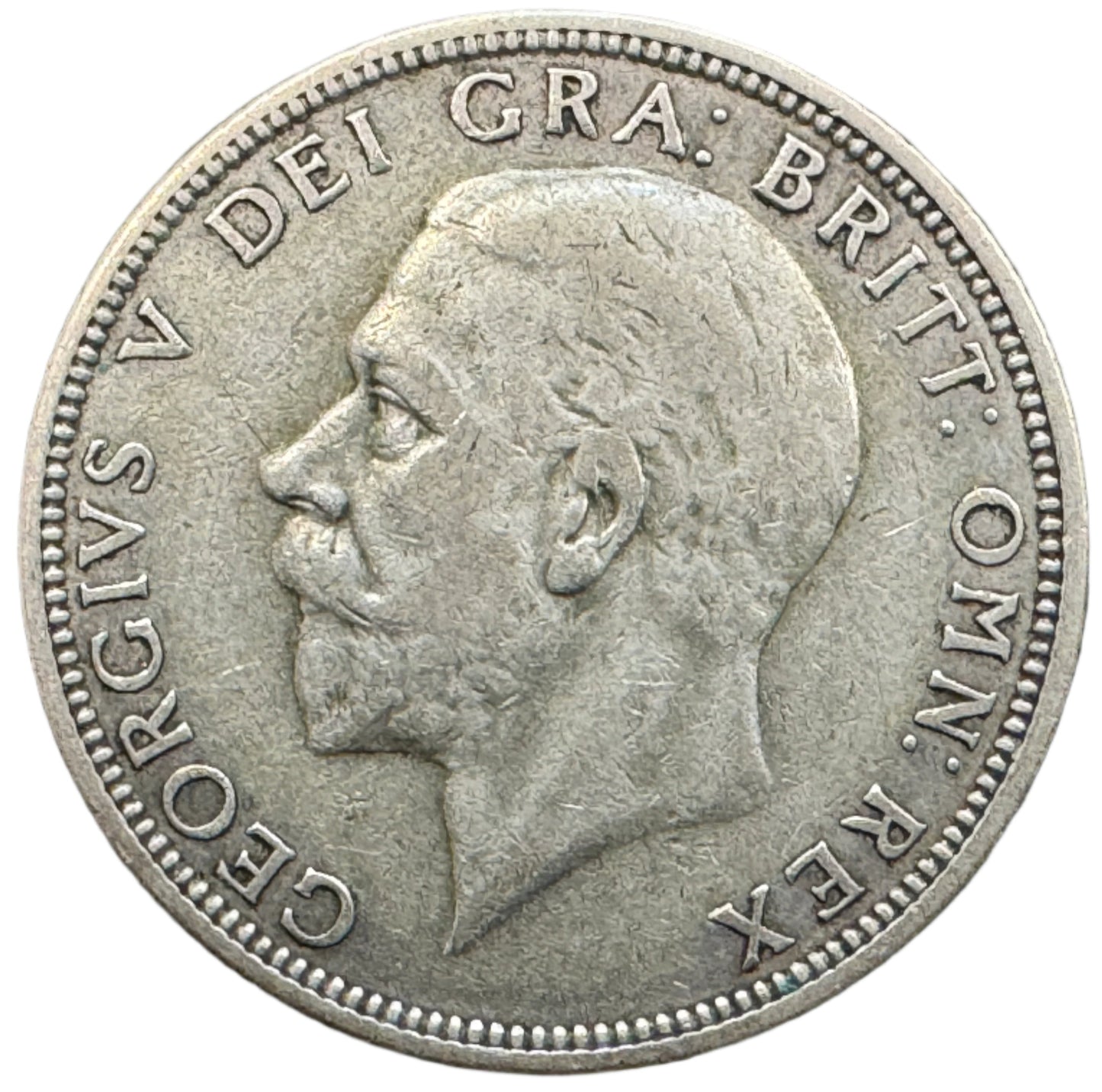 British One Florin George V Silver Coin (1927-1936)