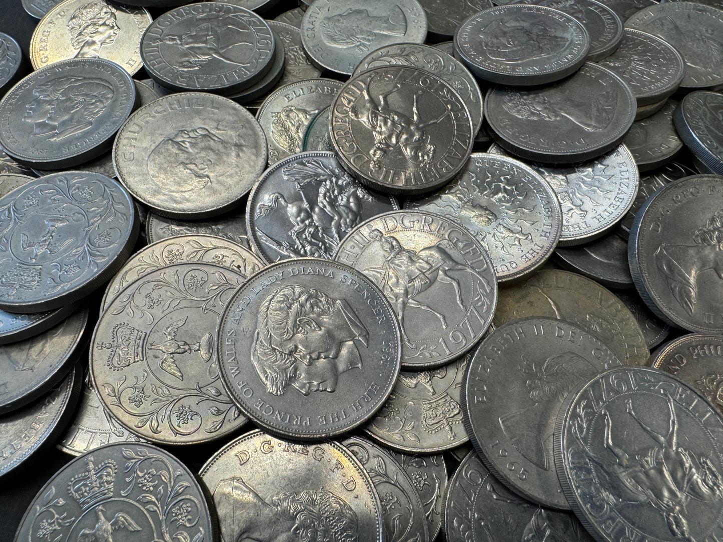 10 Crown Coins From The United Kingdom