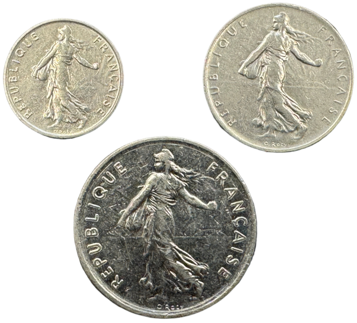 French Francs Coin Set (Various Dates)