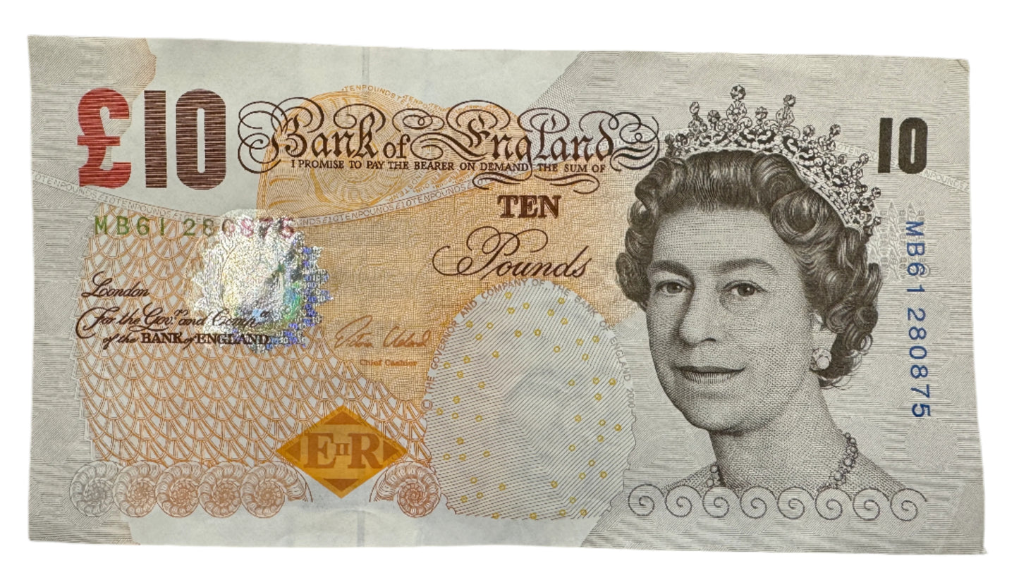 Bank Of England £10 Pounds "Charles Darwin" Banknote 2000-2016