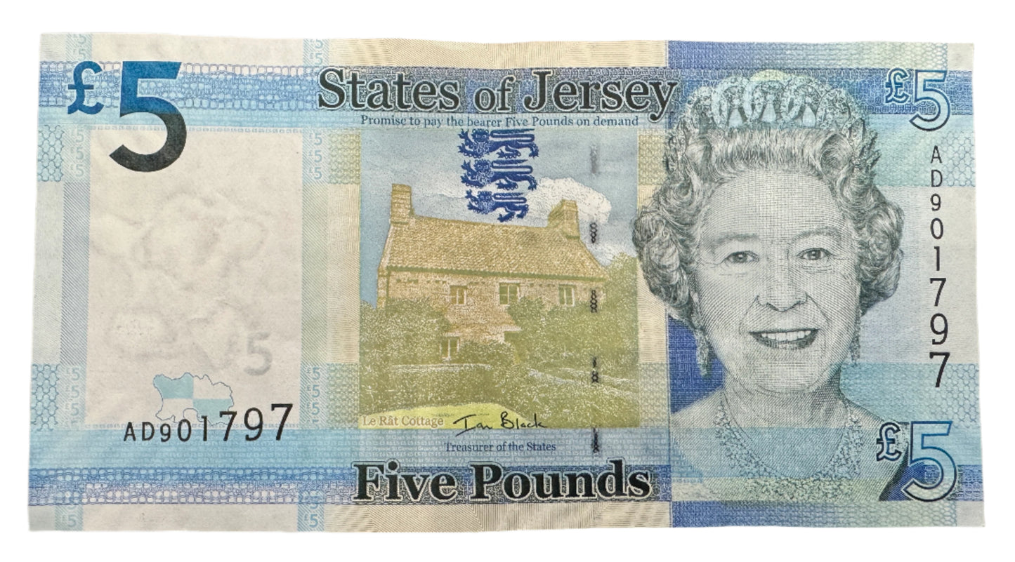 The States Of Jersey £5 Pounds Banknote 2010