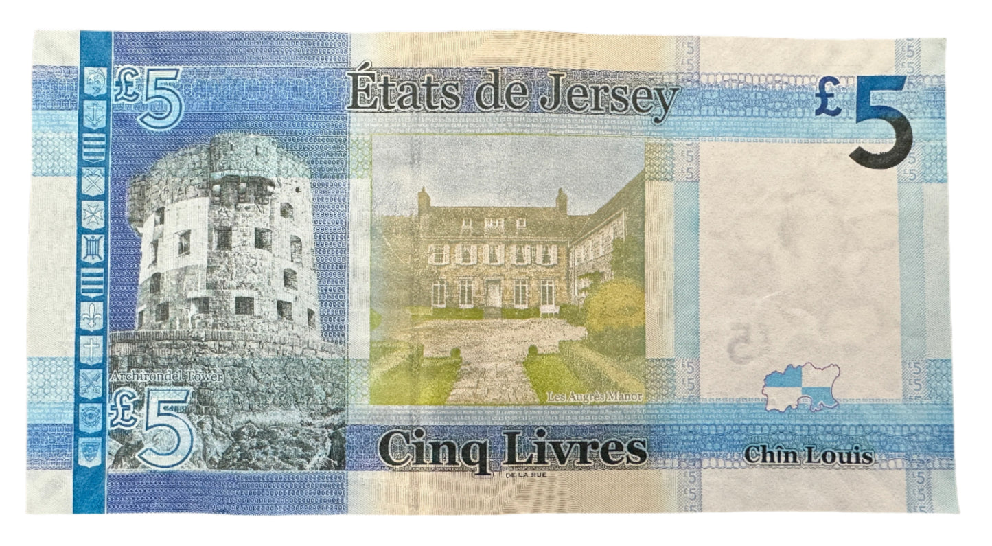 The States Of Jersey £5 Pounds Banknote 2010