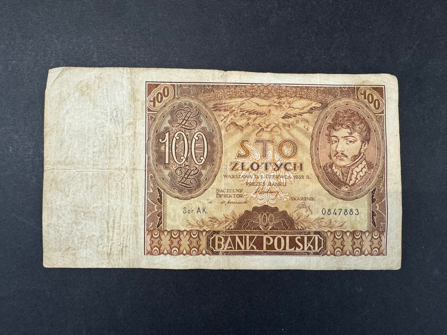 Rare Poland 100 Zloty Banknote Set (issued 1934)