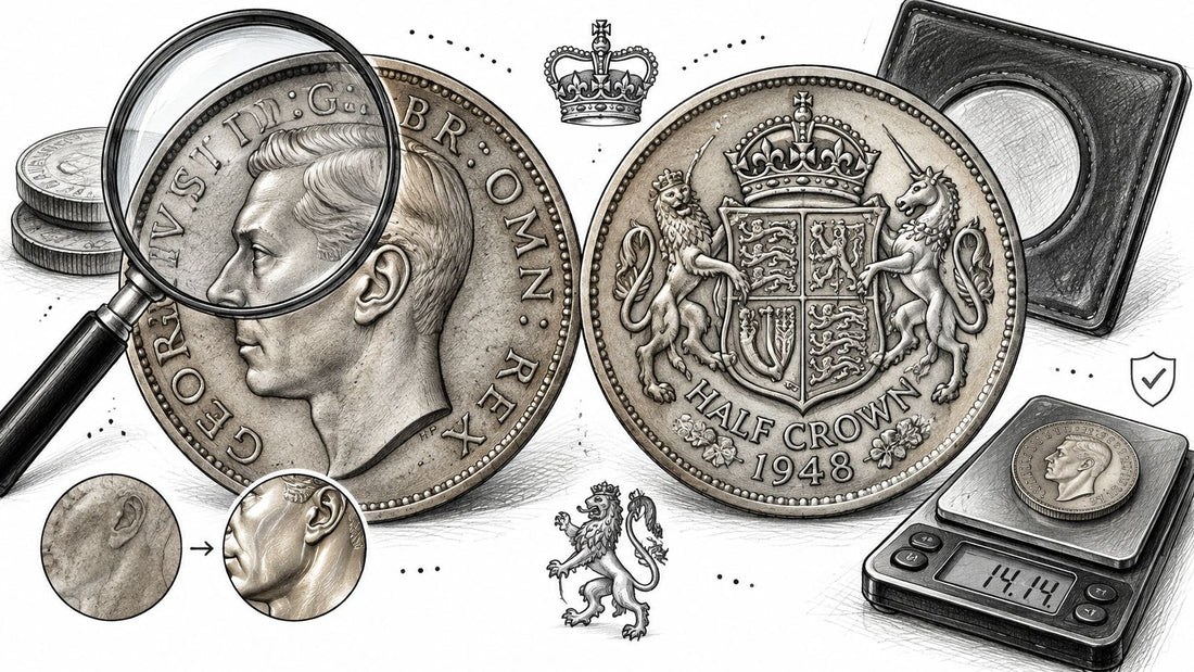 1948 Half Crown Value: Grades, Rarity and Fakes
