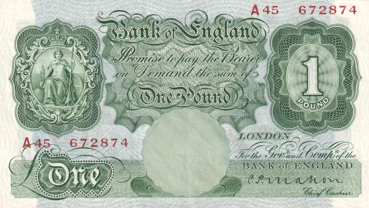 The History of the British £1 Banknote – Cavalier Coins Ltd