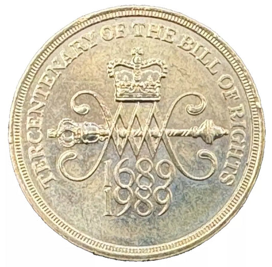 Bill Of Rights £2 Pounds Coin 1989
