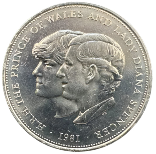 Royal Wedding (Charles and Diana) 25 New Pence Coin 1981