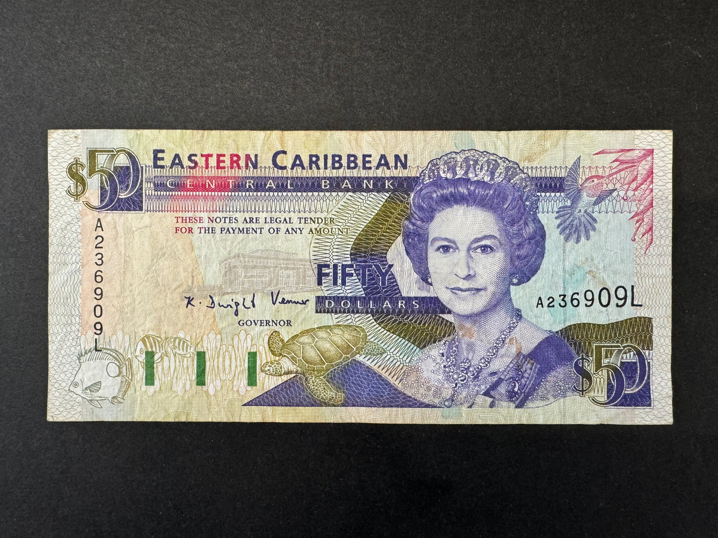 Very Rare Eastern Caribbean $50 & $100 Banknotes (Issued 1993)