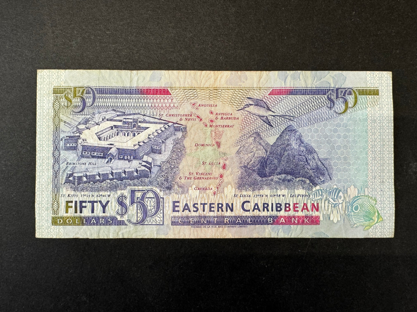 Very Rare Eastern Caribbean $50 & $100 Banknotes (Issued 1993)