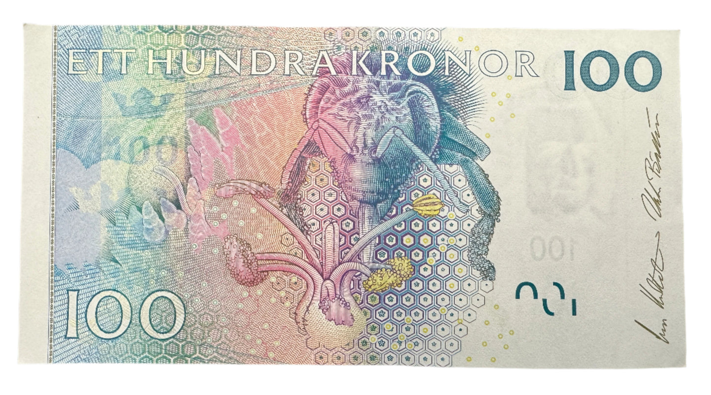 Sweden 100 Kronor Vintage Banknote 2001-2014