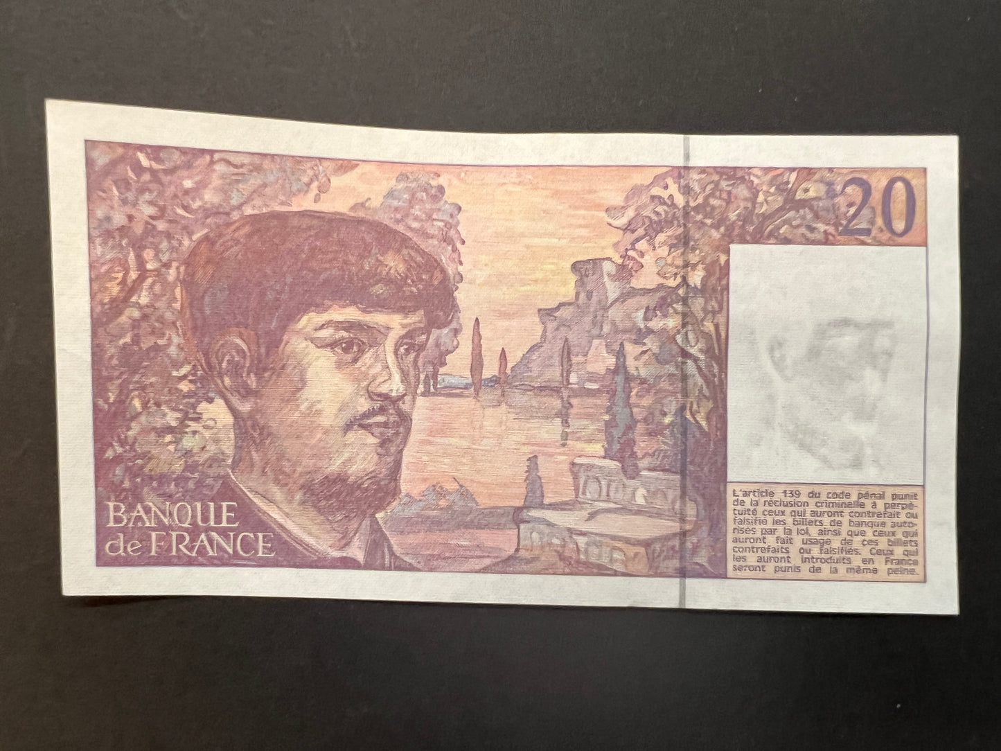 9 x 20 French Franc Banknotes with Consecutive Serial Numbers (Issued 1997)