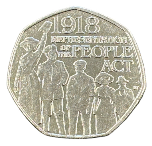 UK Representation Of The People 50p Coin 2018