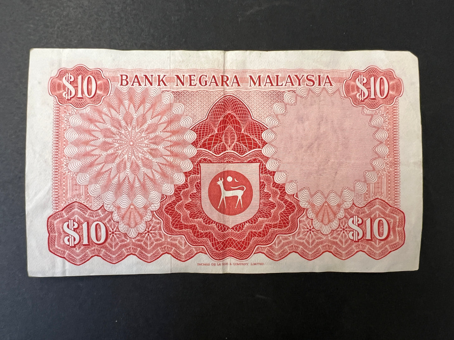 Malaysia Vintage Ten and One Ringgit Banknotes (3 x $10 and 1 x $1)