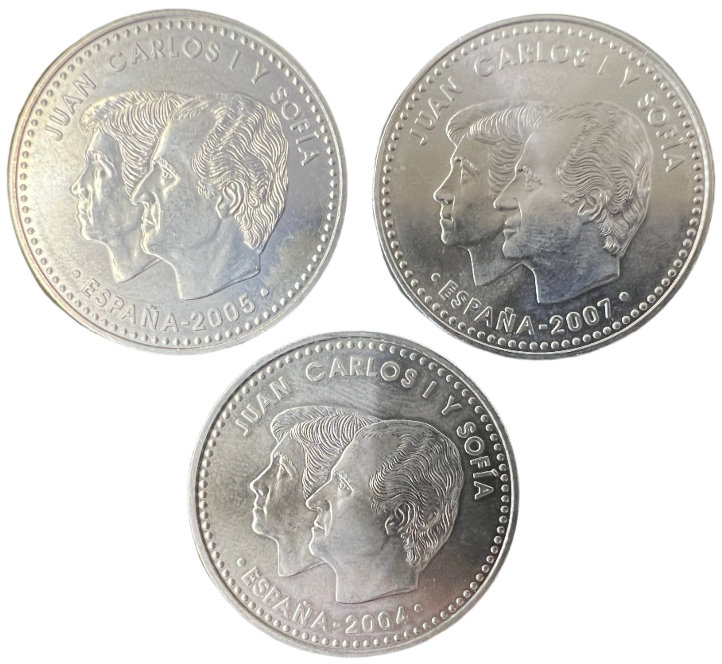 Spanish Silver Commemorative Three Coin Set