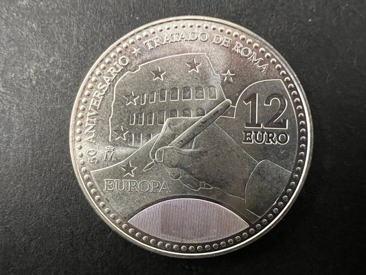Spanish Silver Treaty of Rome Commemorative Coin
