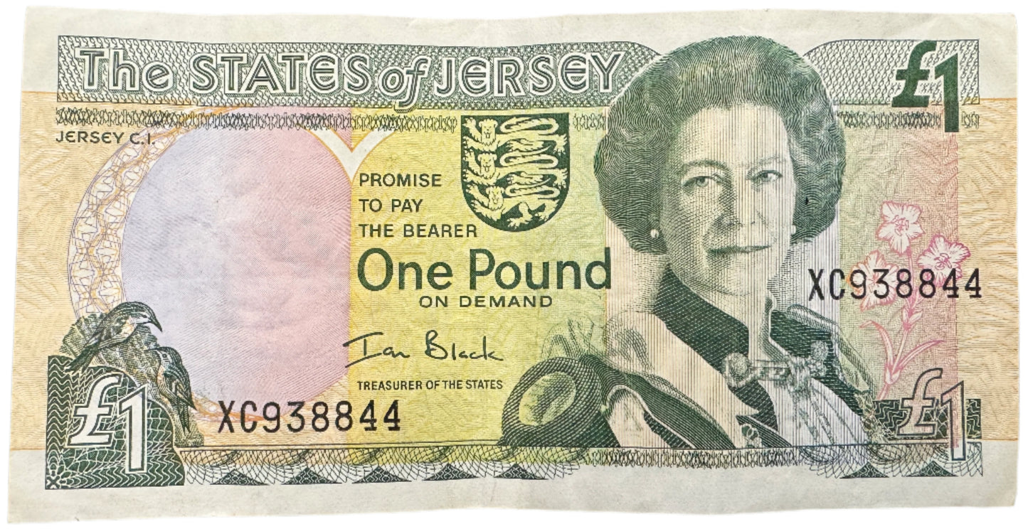 The States Of Jersey £1 Pound Vintage Banknote 1989-2010