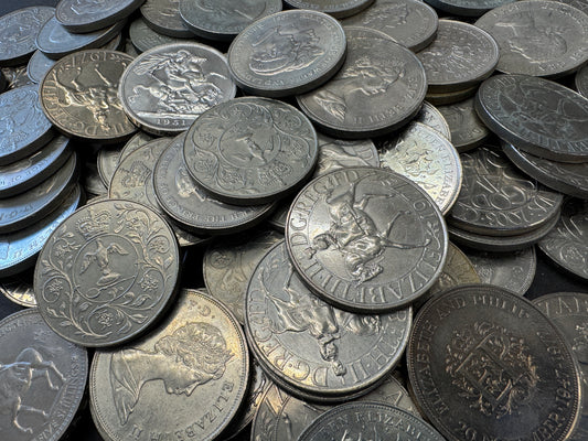 10 Crown Coins From The United Kingdom
