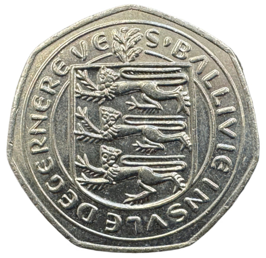 Guernsey 50 Pence Coin 1979-1984