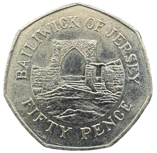 Jersey Vintage 50 Pence Coin 1983-1997