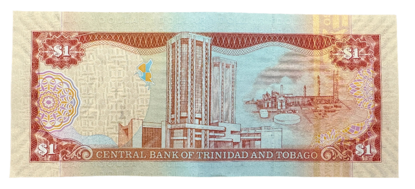 Trinidad and Tobago $1 Dollar Vintage Banknote 2006