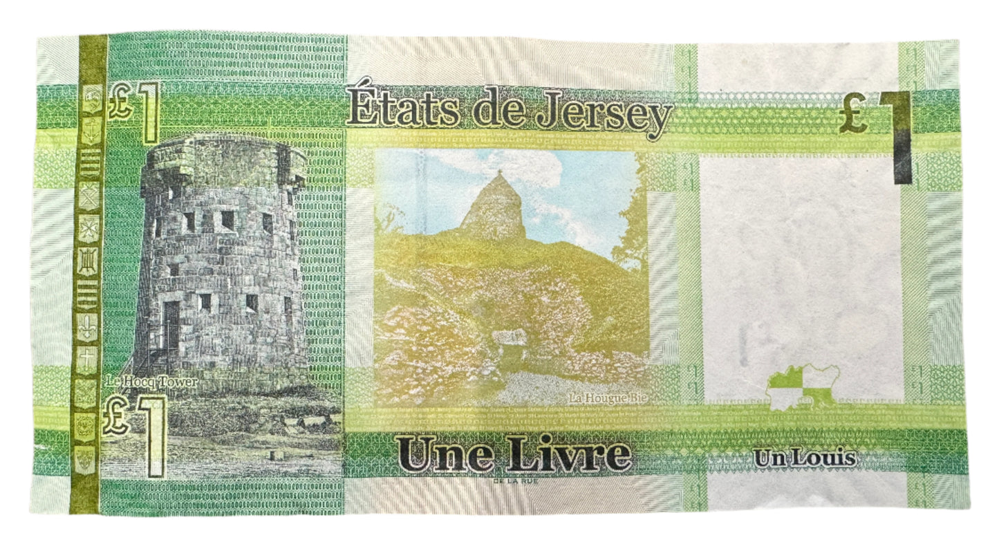 The States Of Jersey £1 Pound Banknote 2010-2018