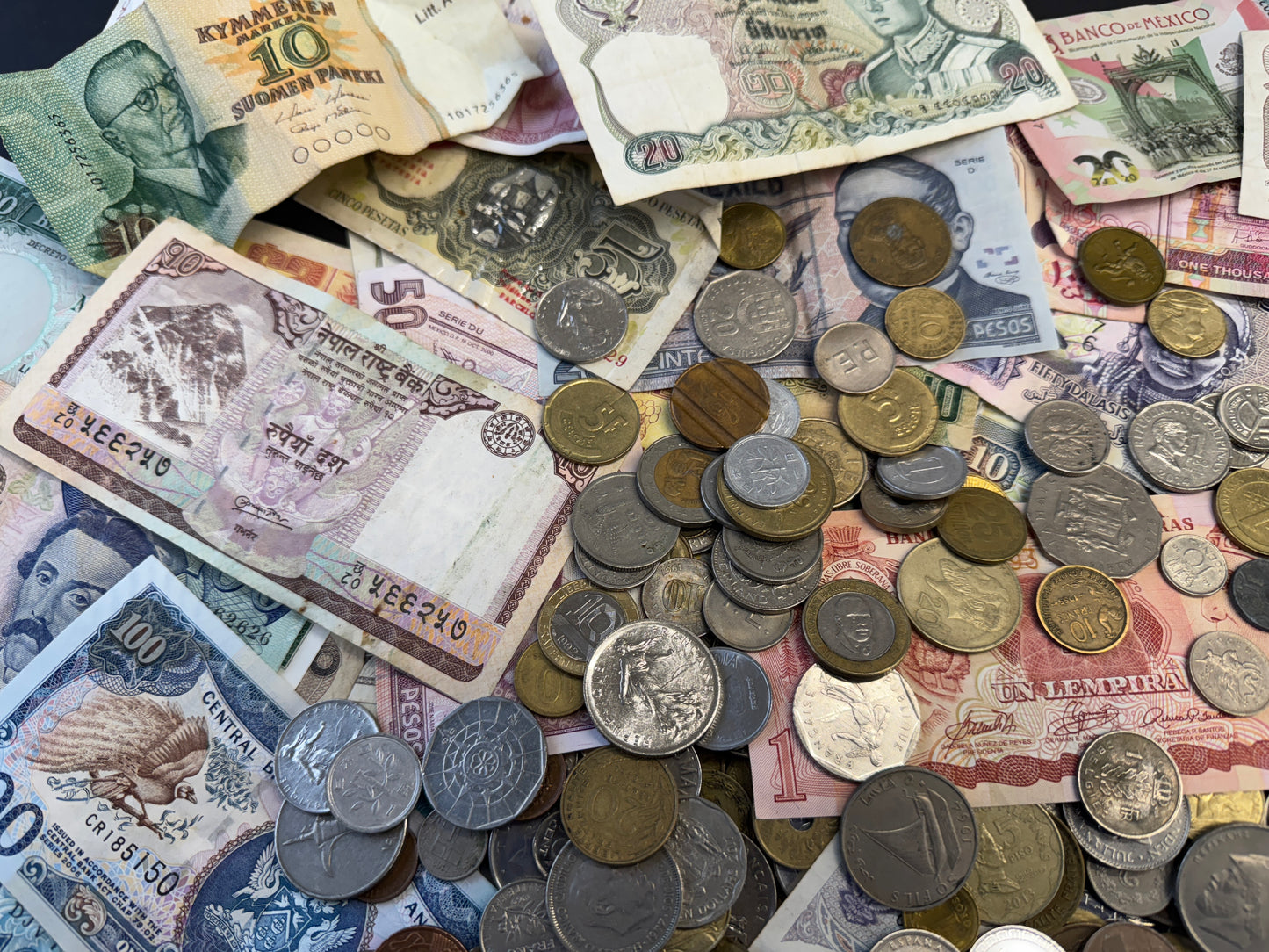 Mixed World Coins and Banknotes - Perfect to Start a Collection - Limited Availability