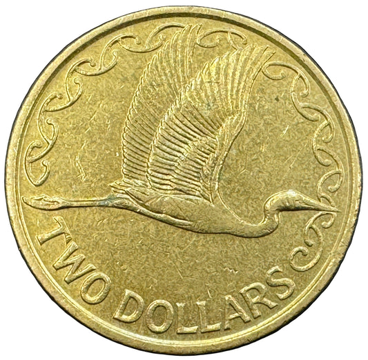 New Zealand "Elizabeth II" $2 Dollars Coin