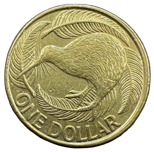 New Zealand "Elizabeth II" $1 Dollars Coin