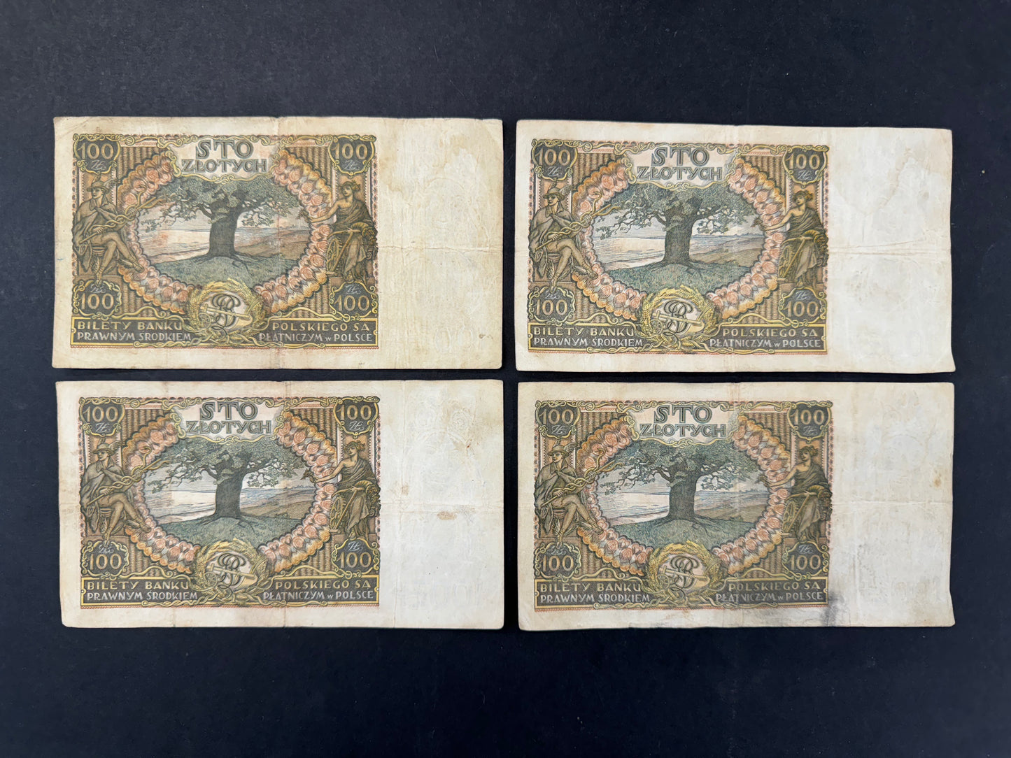 Rare Poland 100 Zloty Banknote Set (issued 1934)
