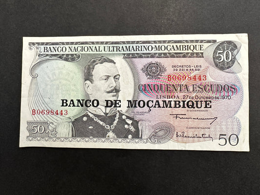50 Escudos Banco Nacional Ultramarino - Mocambique (Mozambique)